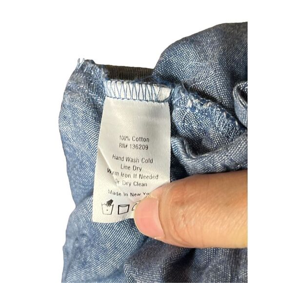 Hatch Chambray Blue Jumpsuit Size 0/S - Picture 12 of 14